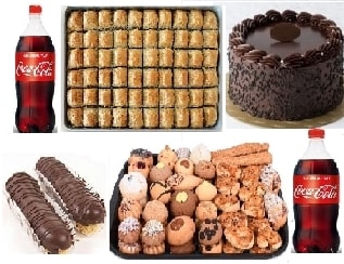 Tatlı Krizine Son Büyük Karışık Tatlı Paketi ve 2 Litre Soğuk İçecek